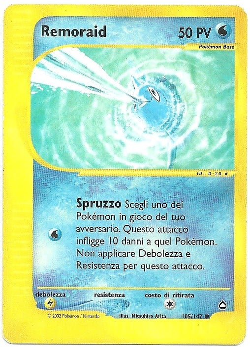 Remoraid 105 — Aquapolis (Italian Pokémon TCG card)