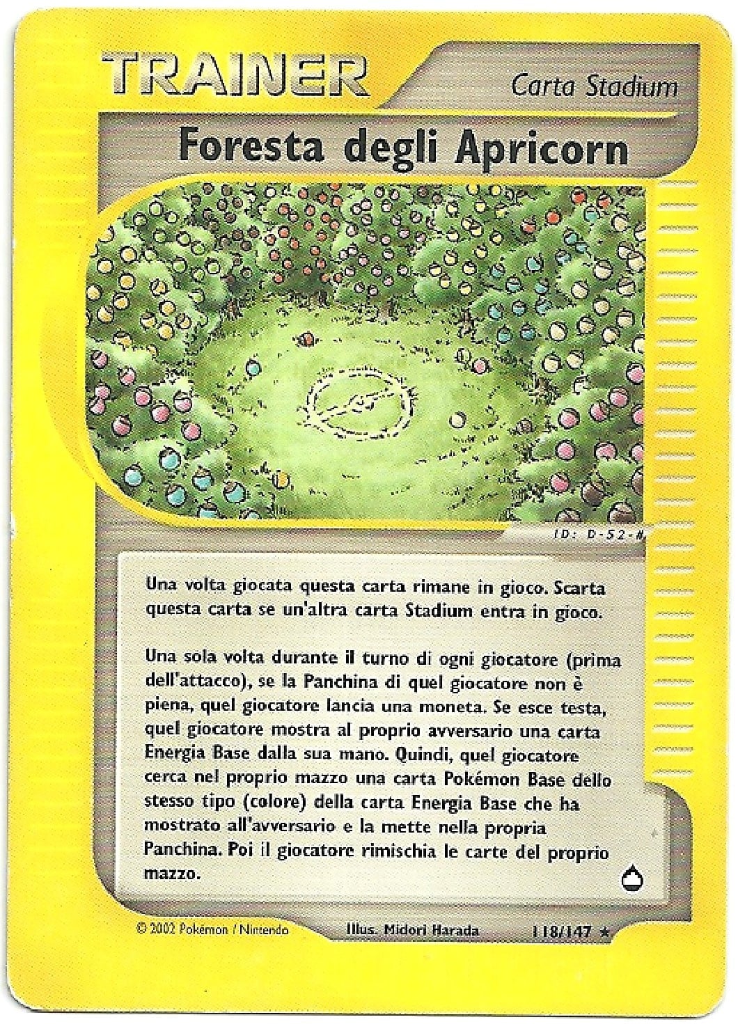 Foresta degli Apricorn 118 — Aquapolis (Italian Pokémon TCG card)