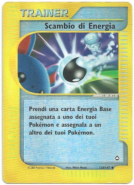 Scambio di Energia 120 — Aquapolis (Italian Pokémon TCG card)