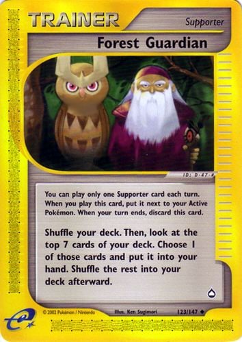Guardia Forestale 123 — Aquapolis (Italian Pokémon TCG card)