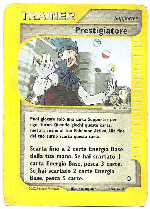 Prestigiatore 126 — Aquapolis (Italian Pokémon TCG card)