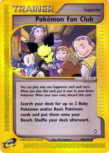 Pokémon Fan Club 130 — Aquapolis (Italian Pokémon TCG card)