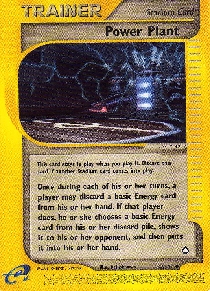 Centrale Energetica 139 — Aquapolis (Italian Pokémon TCG card)