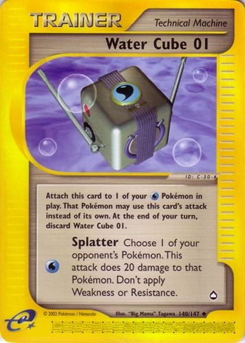 Cubo Acqua 01 140 — Aquapolis (Italian Pokémon TCG card)