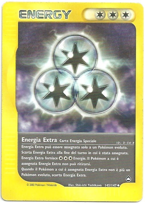 Energia Extra 145/147 — Aquapolis (Italian Pokémon TCG card)