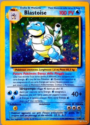 Blastoise 002 — Base Set 2 (Italian Pokémon TCG card)