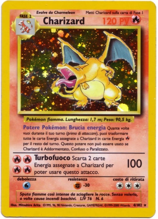 Charizard 004 — Base Set 2 (Italian Pokémon TCG card)