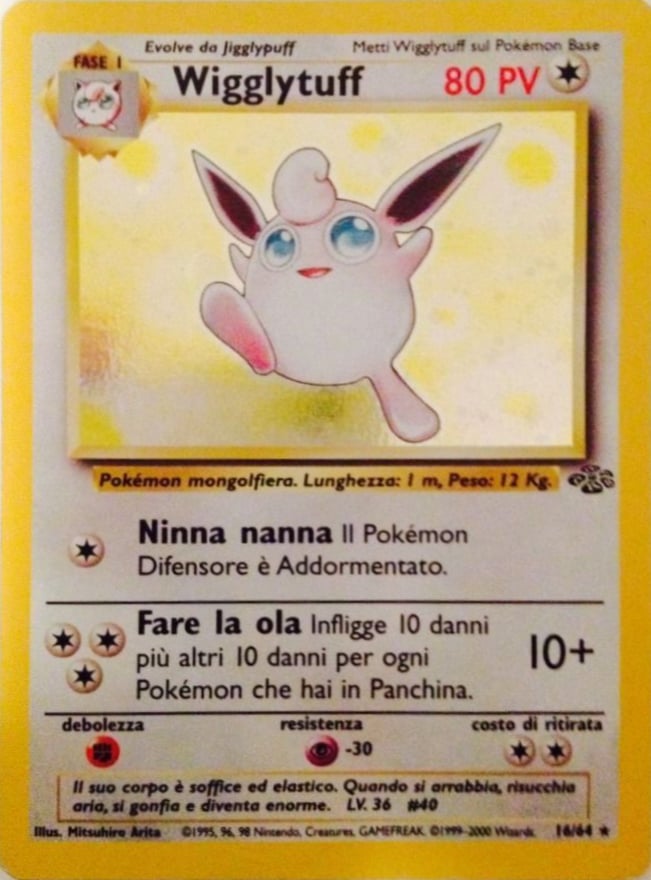Wigglytuff 019 — Base Set 2 (Italian Pokémon TCG card)