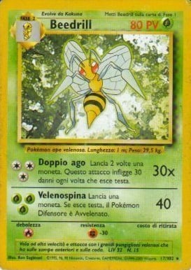 Beedrill 021 — Base Set 2 (Italian Pokémon TCG card)