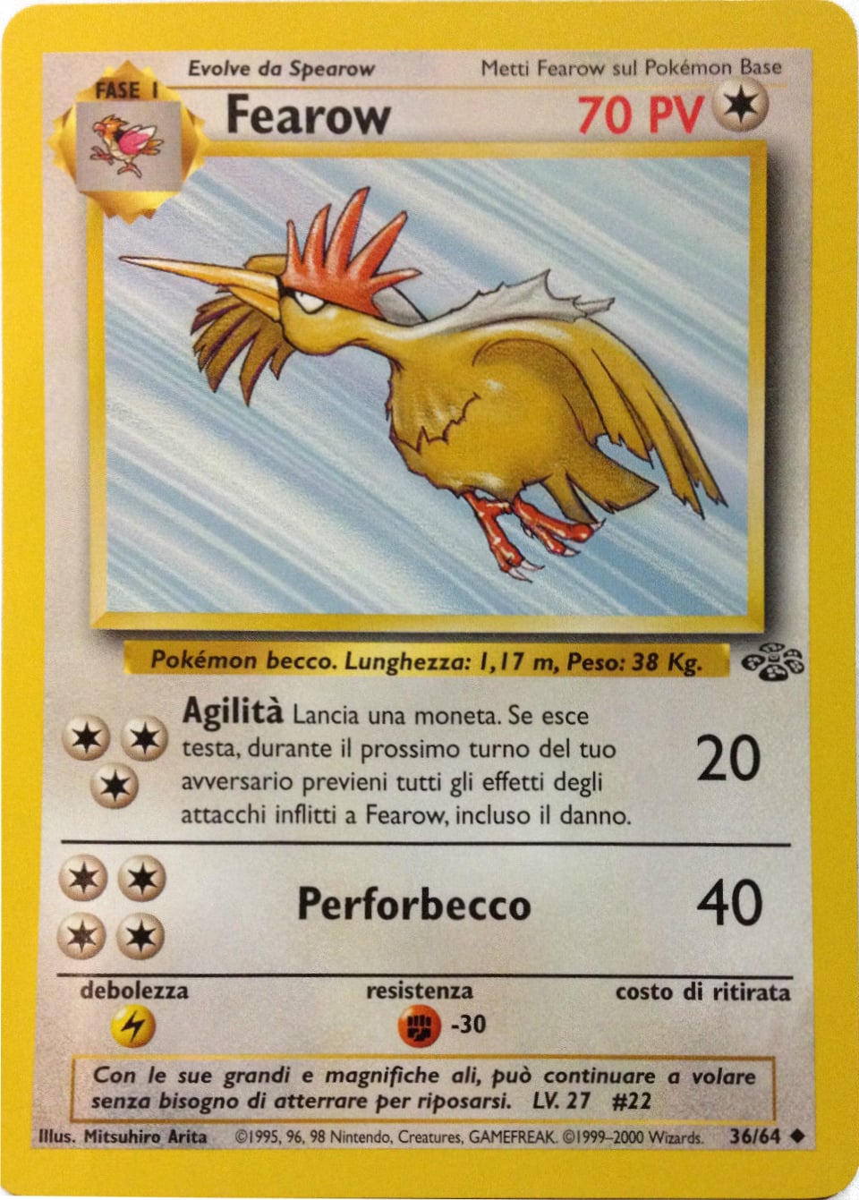 Fearow 041 — Base Set 2 (Italian Pokémon TCG card)