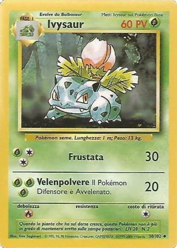 Ivysaur 044 — Base Set 2 (Italian Pokémon TCG card)