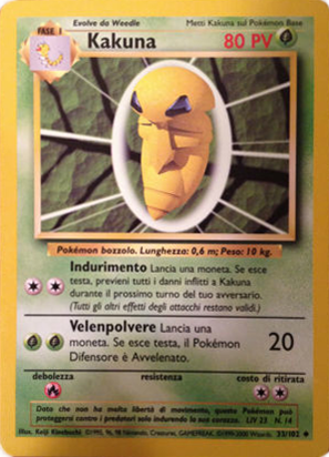 Kakuna 047 — Base Set 2 (Italian Pokémon TCG card)