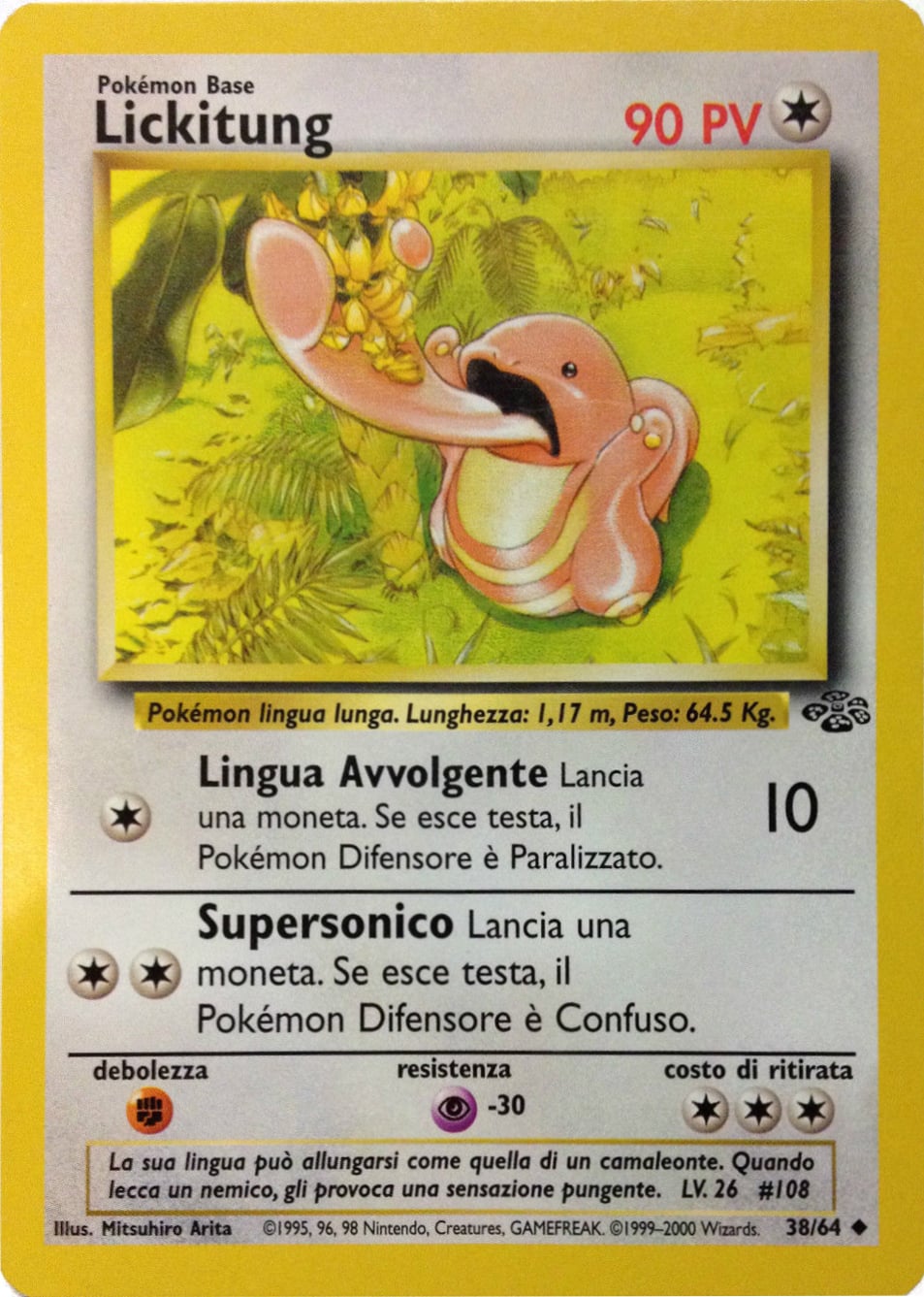 Lickitung 048 — Base Set 2 (Italian Pokémon TCG card)