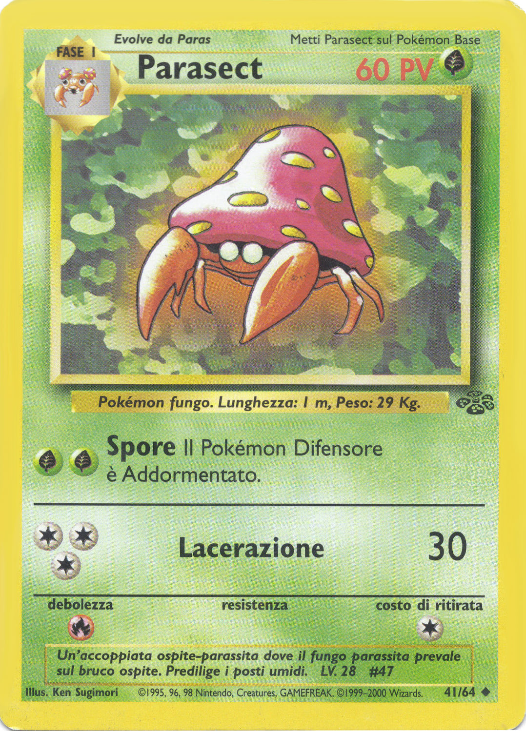 Parasect 055 — Base Set 2 (Italian Pokémon TCG card)