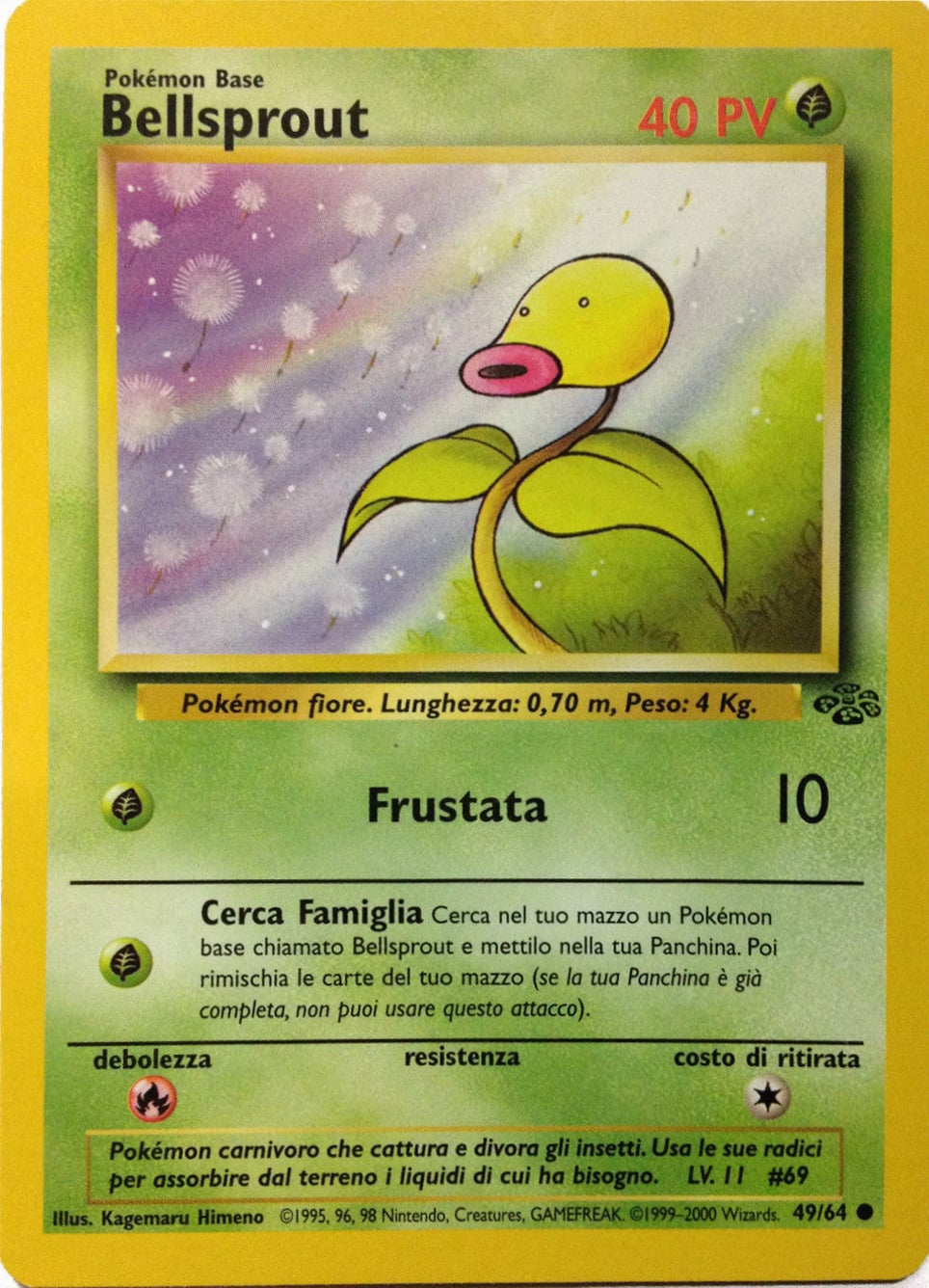 Bellsprout 066 — Base Set 2 (Italian Pokémon TCG card)