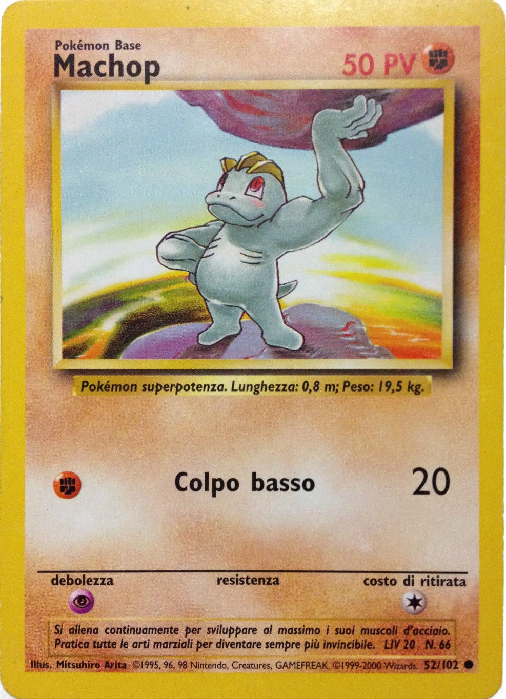 Machop 078 — Base Set 2 (Italian Pokémon TCG card)