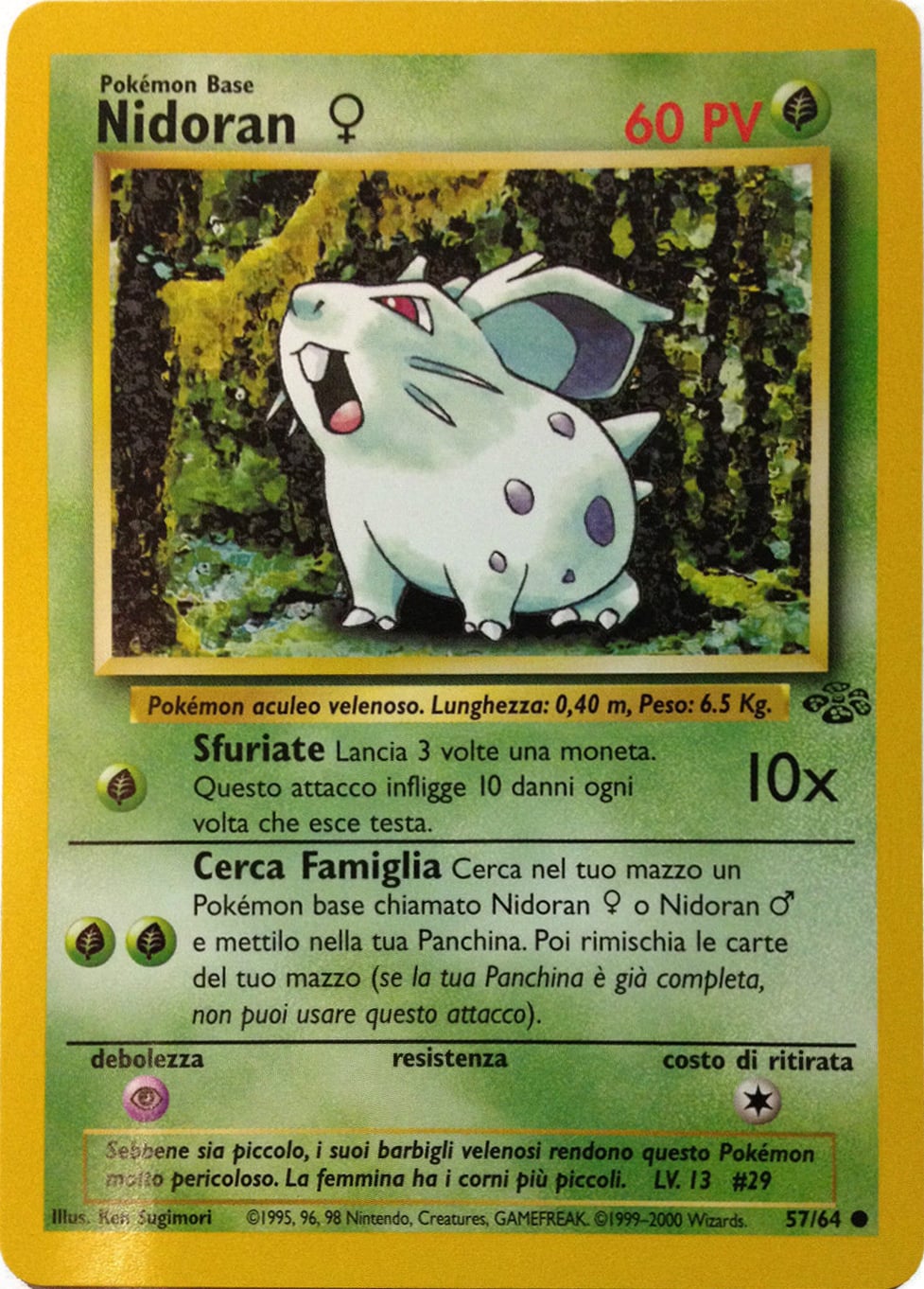 Nidoran♀ 082 — Base Set 2 (Italian Pokémon TCG card)