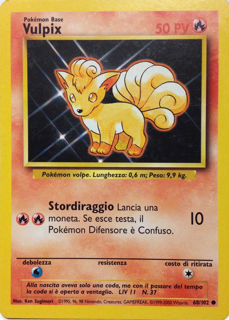 Vulpix 099 — Base Set 2 (Italian Pokémon TCG card)