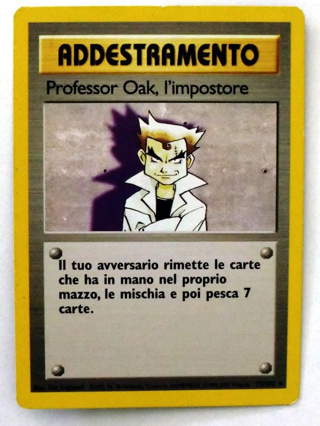 Professor Oak, l'impostore 102 — Base Set 2 (Italian Pokémon TCG card)