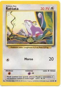 Rattata 061/102 — Base Set (Italian Pokémon TCG card)