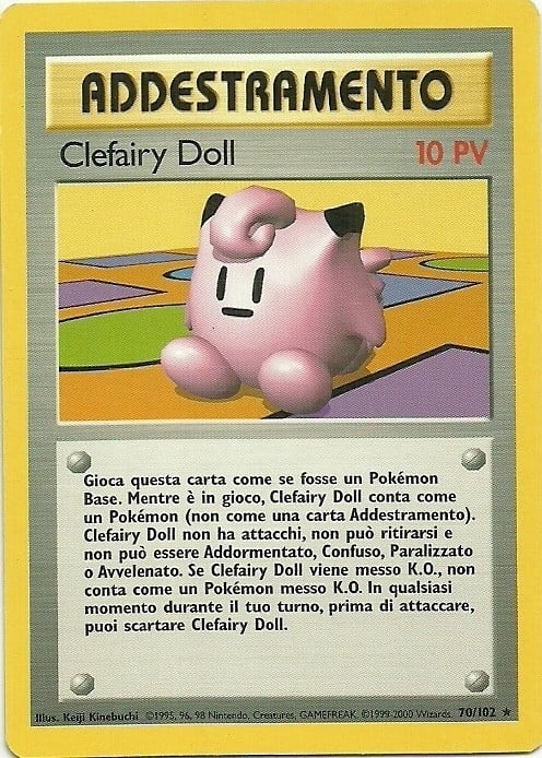 Clefairy Doll 070/102 — Base Set (Italian Pokémon TCG card)