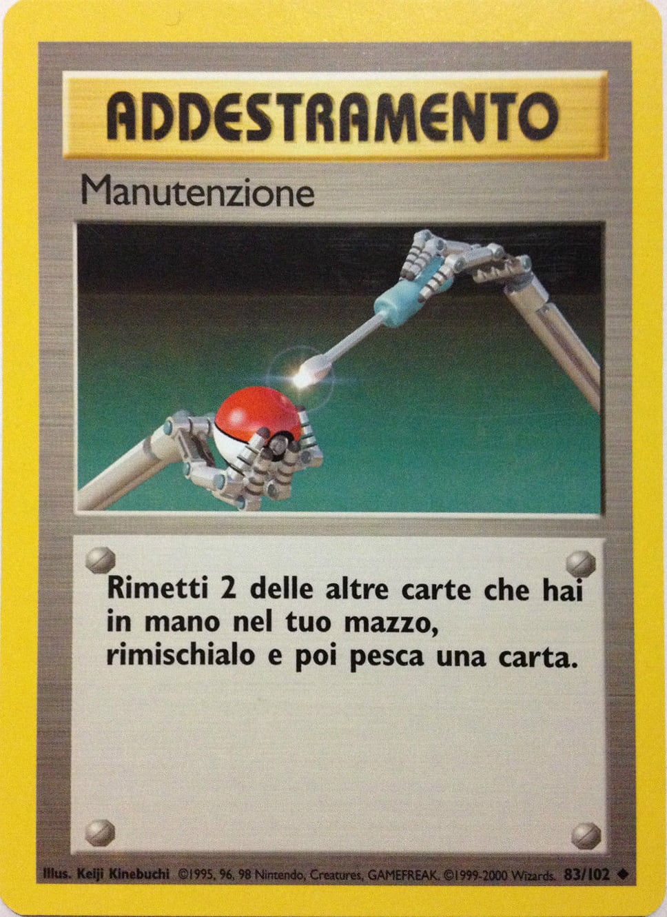 Manutenzione 083/102 — Base Set (Italian Pokémon TCG card)