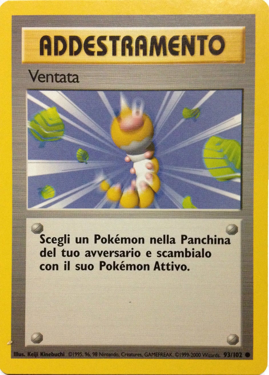 Ventata 093/102 — Base Set (Italian Pokémon TCG card)