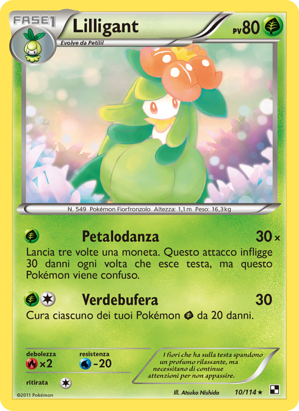 Lilligant 010/115 — Black & White (Italian Pokémon TCG card)