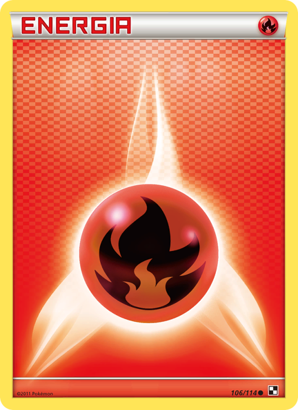 Energia Fuoco 106/115 — Black & White (Italian Pokémon TCG card)