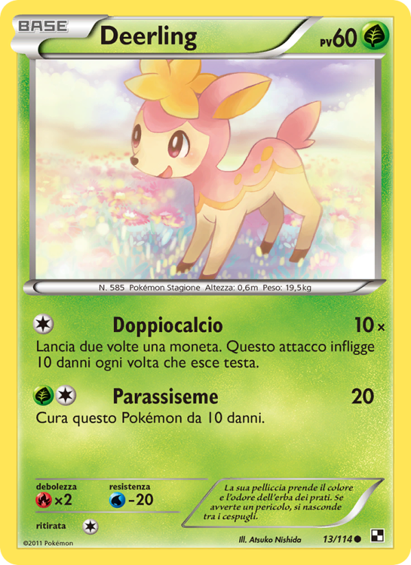 Deerling 013/115 — Black & White (Italian Pokémon TCG card)