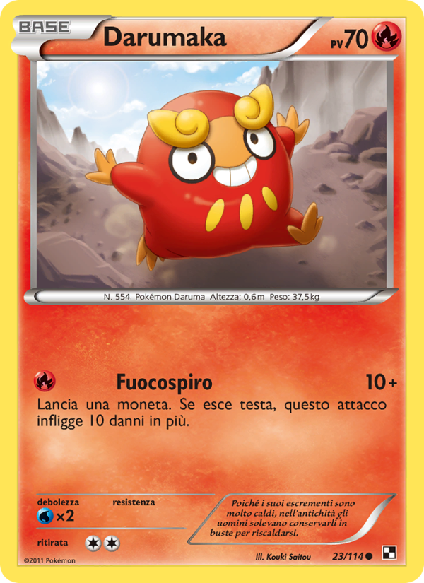 Darumaka 023/115 — Black & White (Italian Pokémon TCG card)
