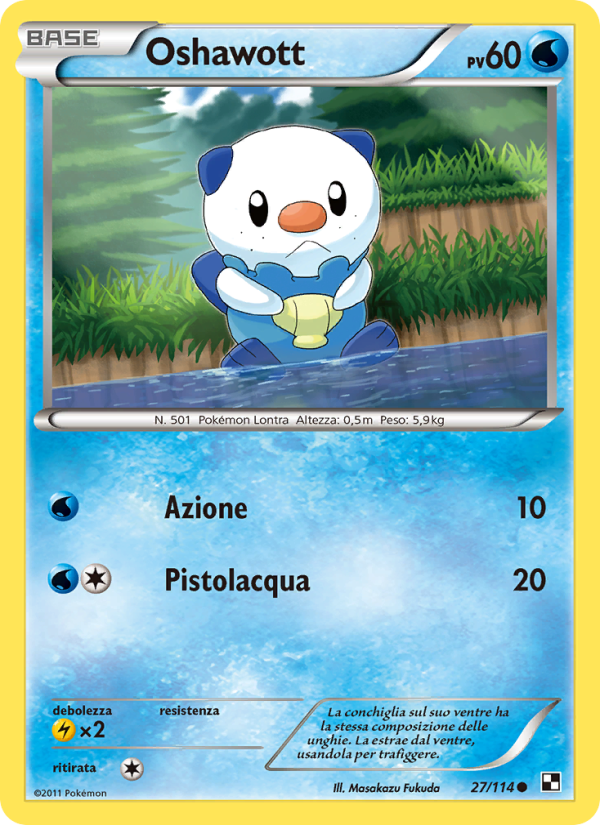 Oshawott 027/115 — Black & White (Italian Pokémon TCG card)