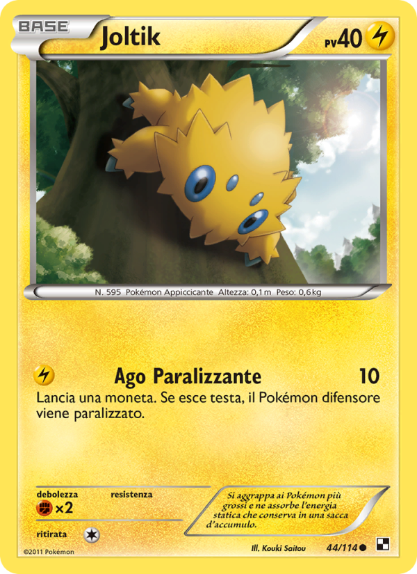 Joltik 044/115 — Black & White (Italian Pokémon TCG card)