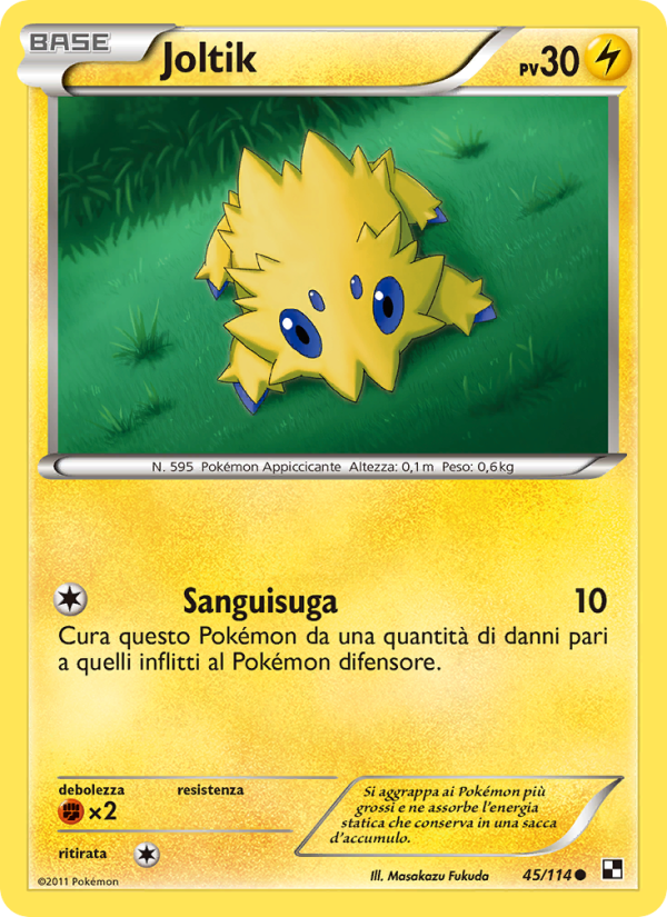 Joltik 045/115 — Black & White (Italian Pokémon TCG card)
