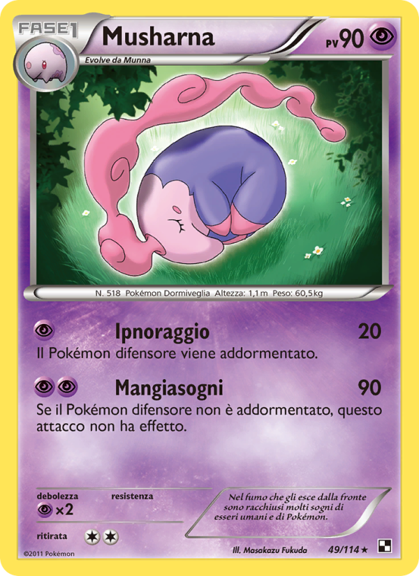 Musharna 049/115 — Black & White (Italian Pokémon TCG card)