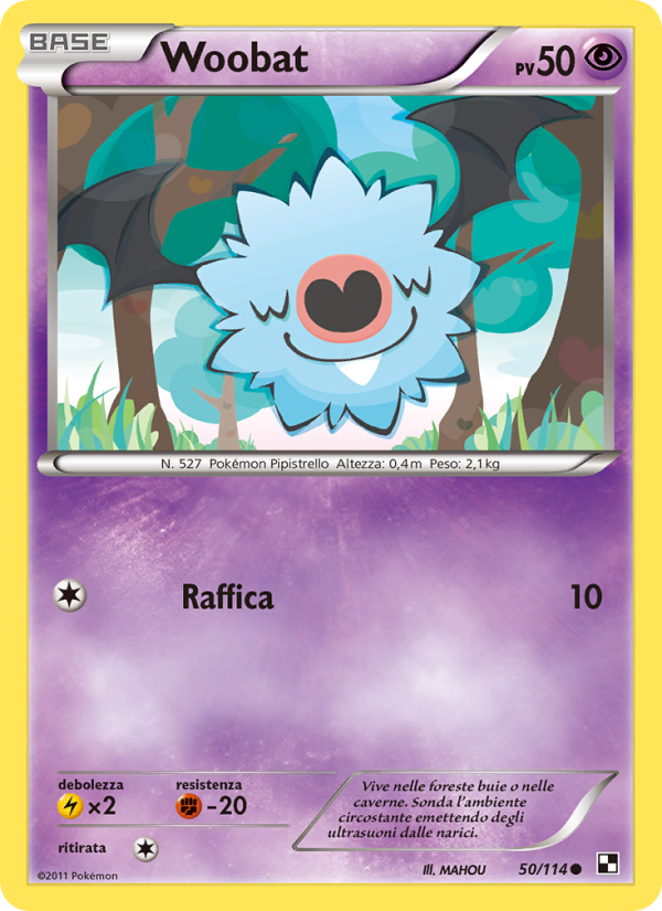 Woobat 050/115 — Black & White (Italian Pokémon TCG card)