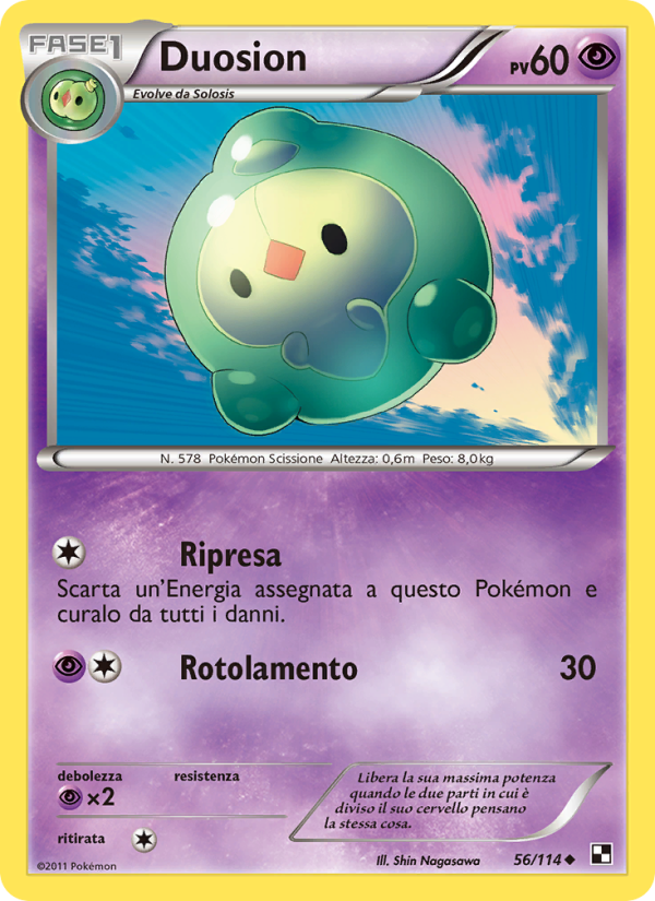 Duosion 056/115 — Black & White (Italian Pokémon TCG card)