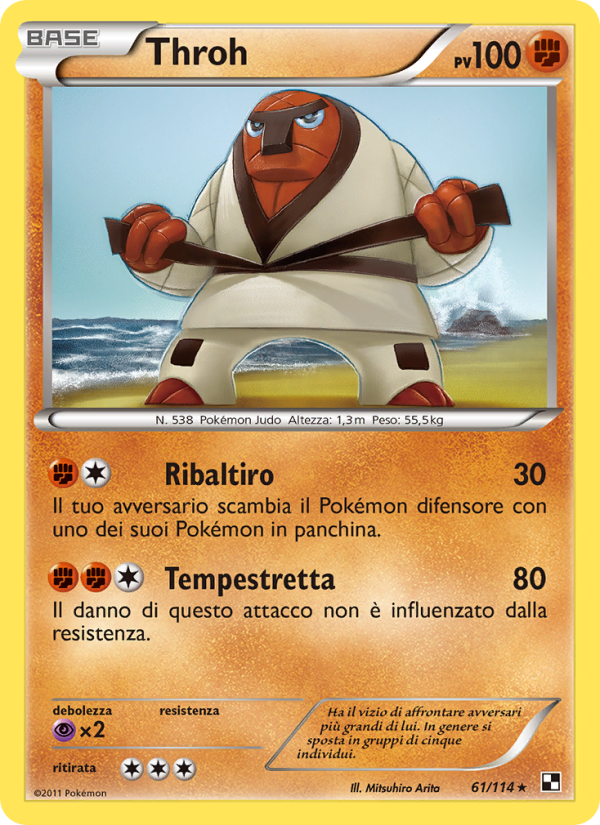 Throh 061/115 — Black & White (Italian Pokémon TCG card)