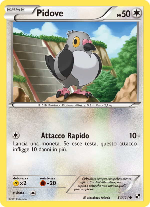 Pidove 084/115 — Black & White (Italian Pokémon TCG card)