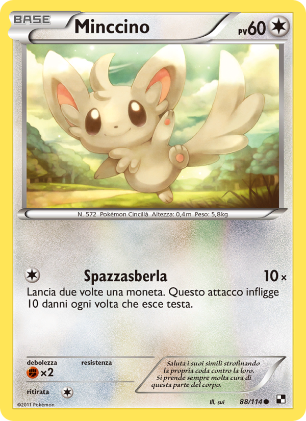 Minccino 088/115 — Black & White (Italian Pokémon TCG card)