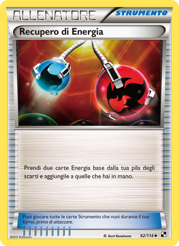 Recupero di Energia 092/115 — Black & White (Italian Pokémon TCG card)