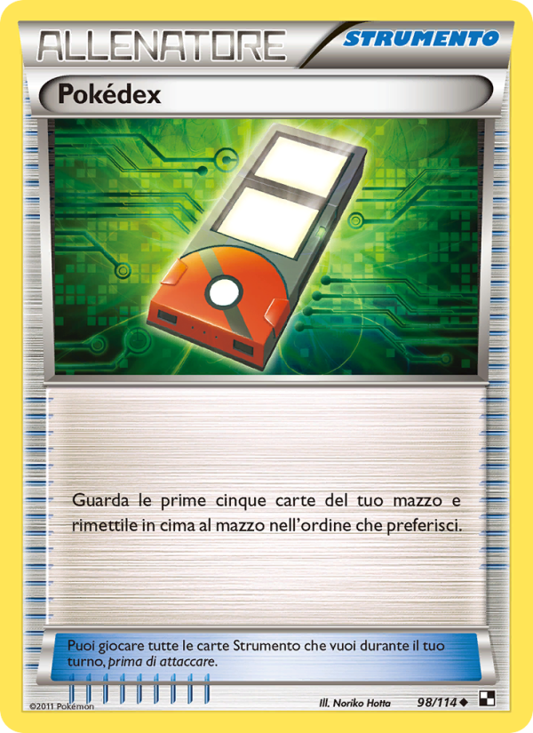 Pokédex 098/115 — Black & White (Italian Pokémon TCG card)