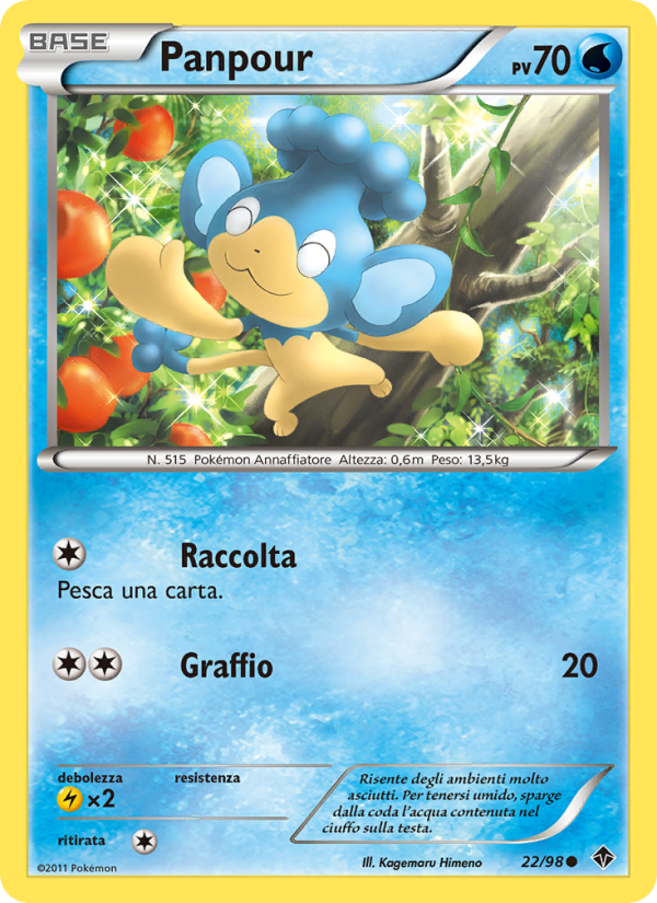Panpour 022/98 — Emerging Powers (Italian Pokémon TCG card)