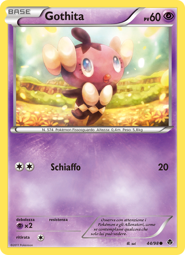 Gothita 044/98 — Emerging Powers (Italian Pokémon TCG card)