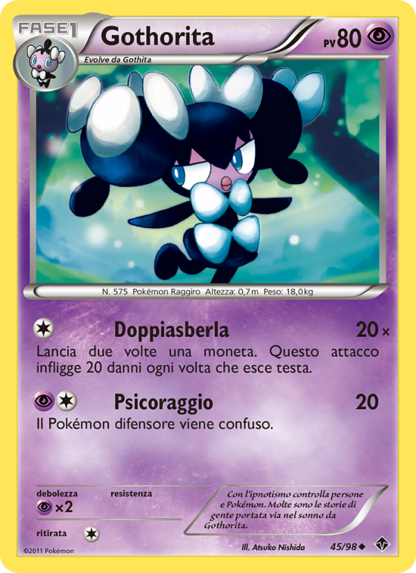 Gothorita 045/98 — Emerging Powers (Italian Pokémon TCG card)