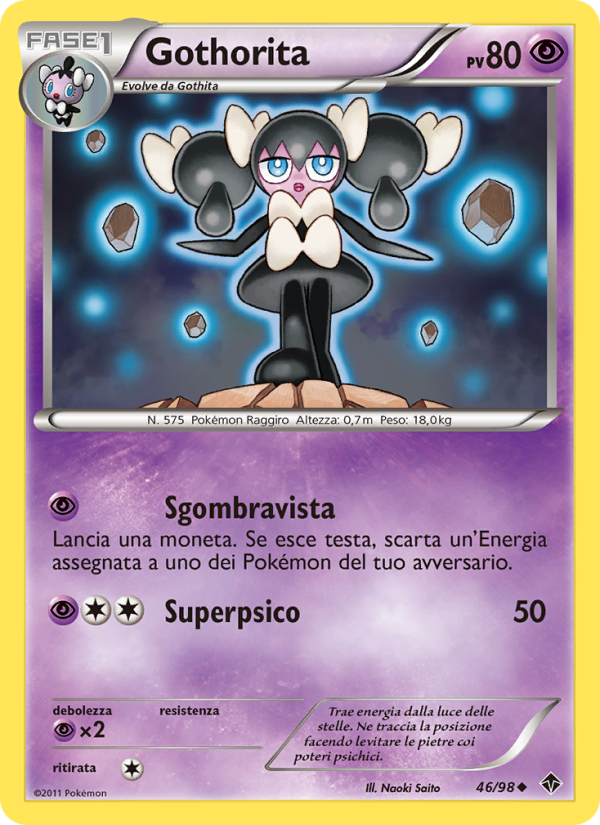 Gothorita 046/98 — Emerging Powers (Italian Pokémon TCG card)