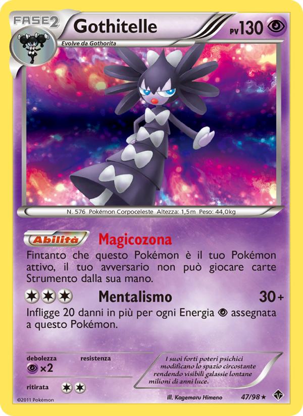 Gothitelle 047/98 — Emerging Powers (Italian Pokémon TCG card)