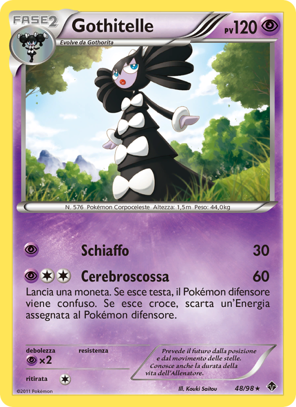 Gothitelle 048/98 — Emerging Powers (Italian Pokémon TCG card)