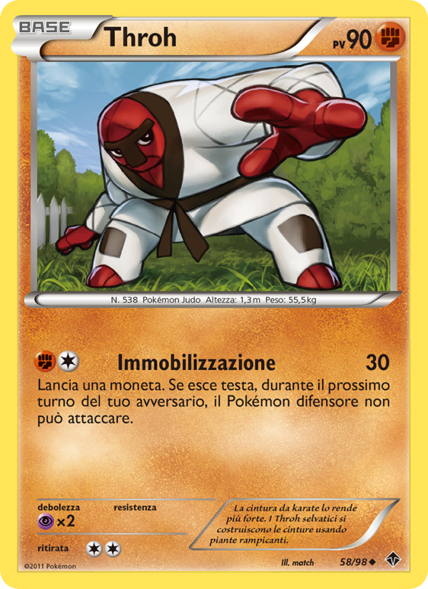 Throh 058/98 — Emerging Powers (Italian Pokémon TCG card)