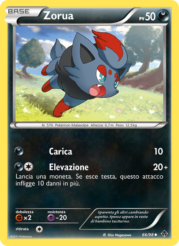 Zorua 066/98 — Emerging Powers (Italian Pokémon TCG card)